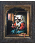 An Old Raccoon Unreeling Thread