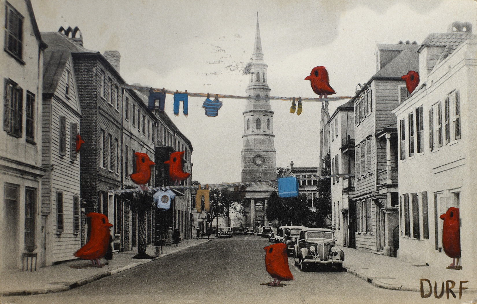 Chatting on the Clothes Line