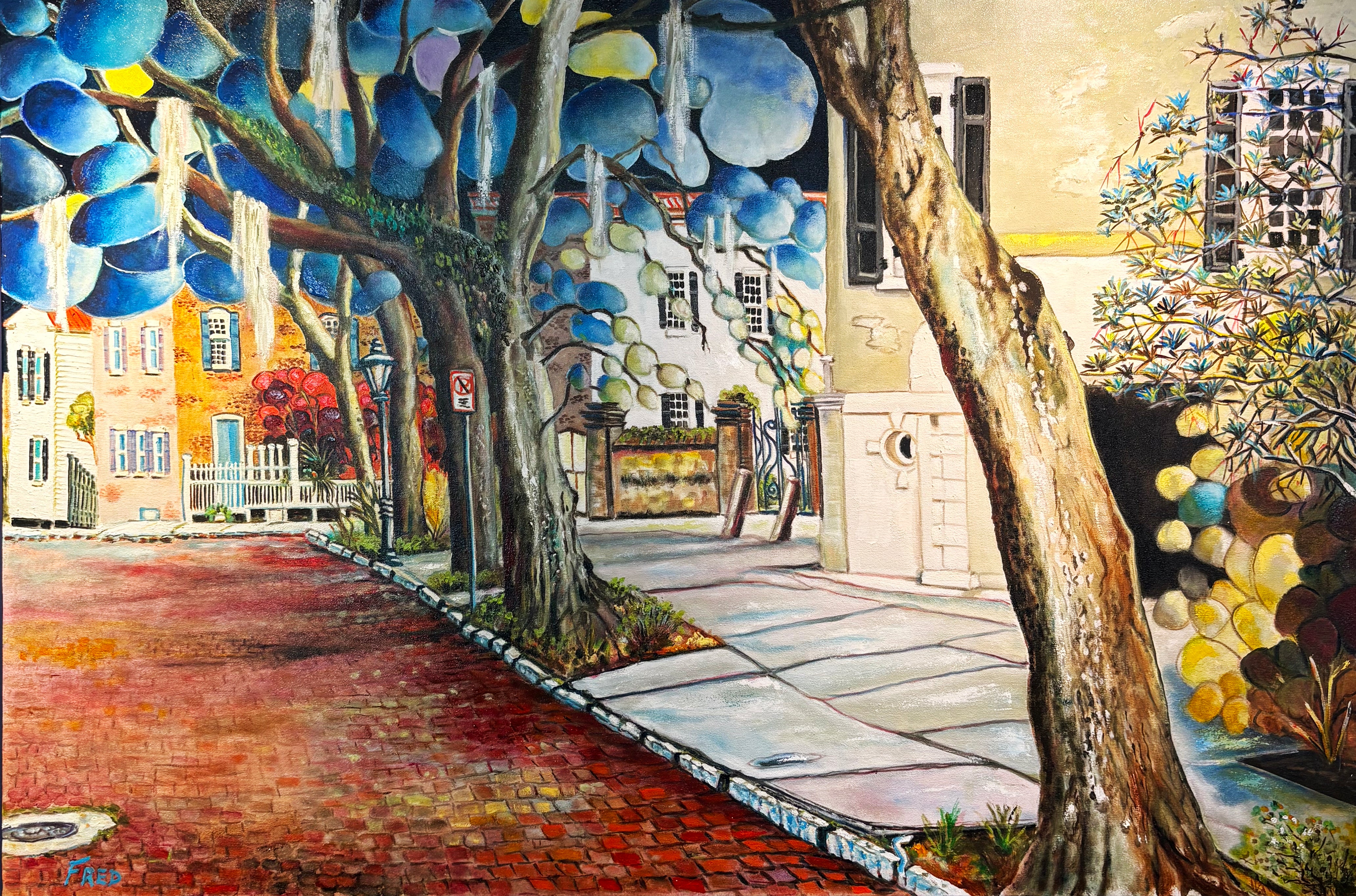 Along the Brick Road