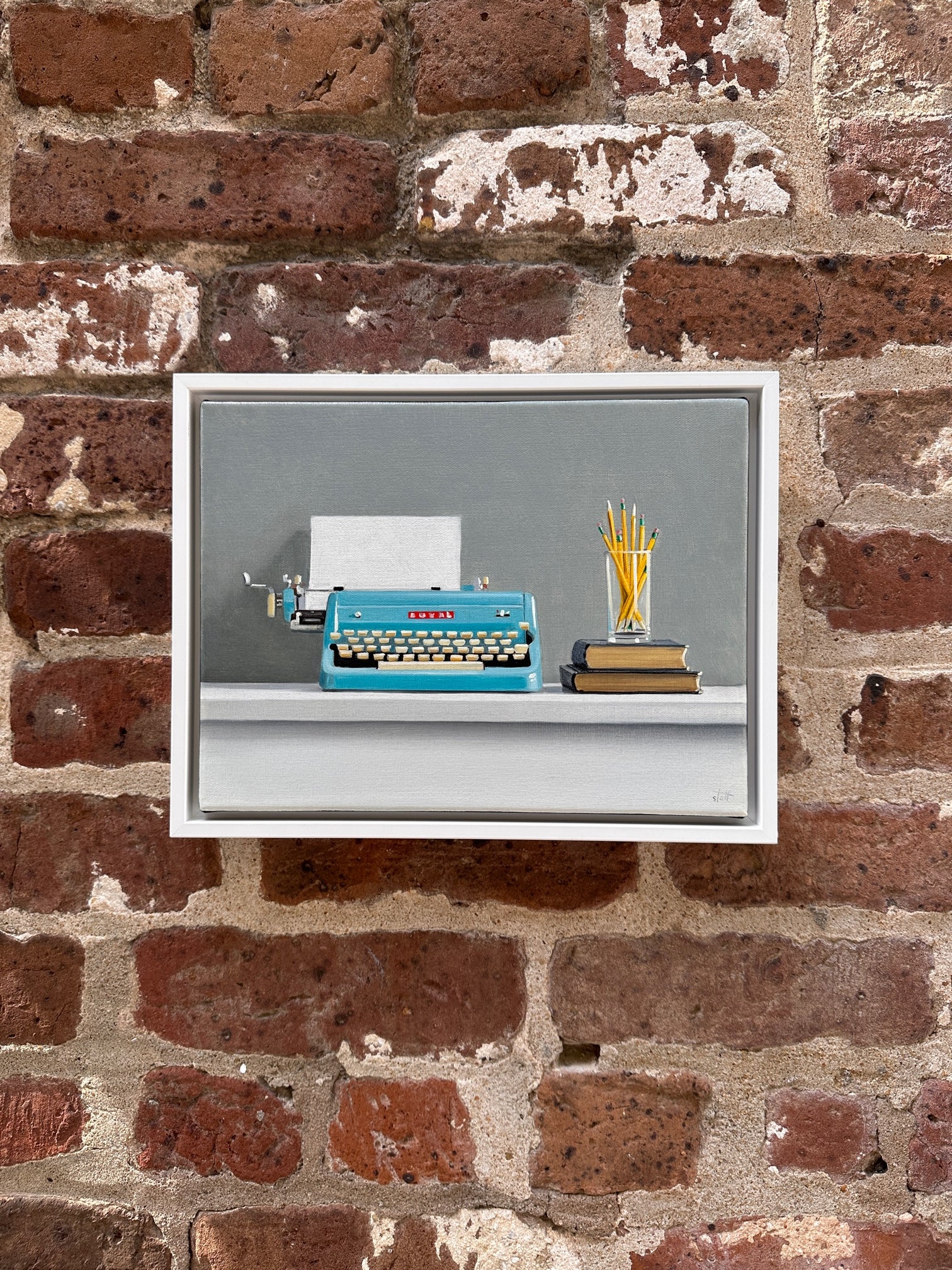 1957 Royal Quiet De Luxe Typewriter and Pencils Study