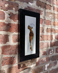 Turning Time, painting with colorful forest by Megan Aline, on wall