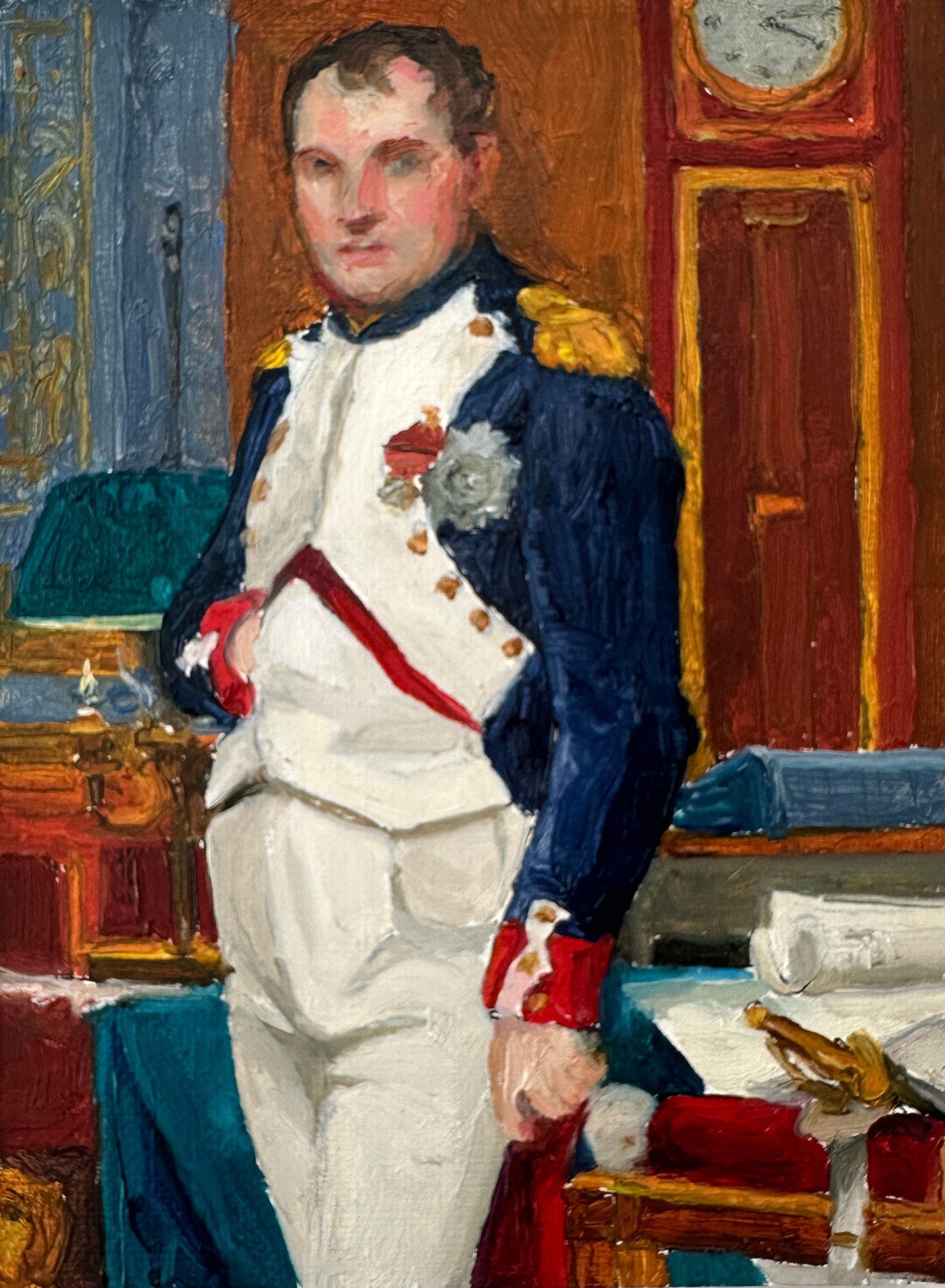 Mini Napoleon in his Study