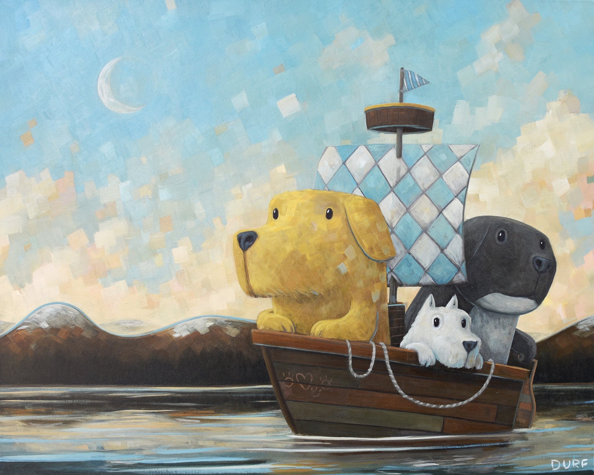 Sailing by Daymoonlight