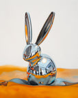 Bright New Day - Rabbit Painting by Robert Lange
