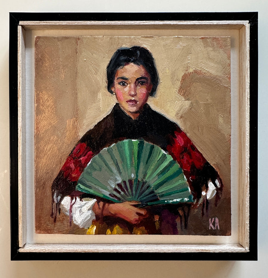 "The Green Fan" after Robert Henri