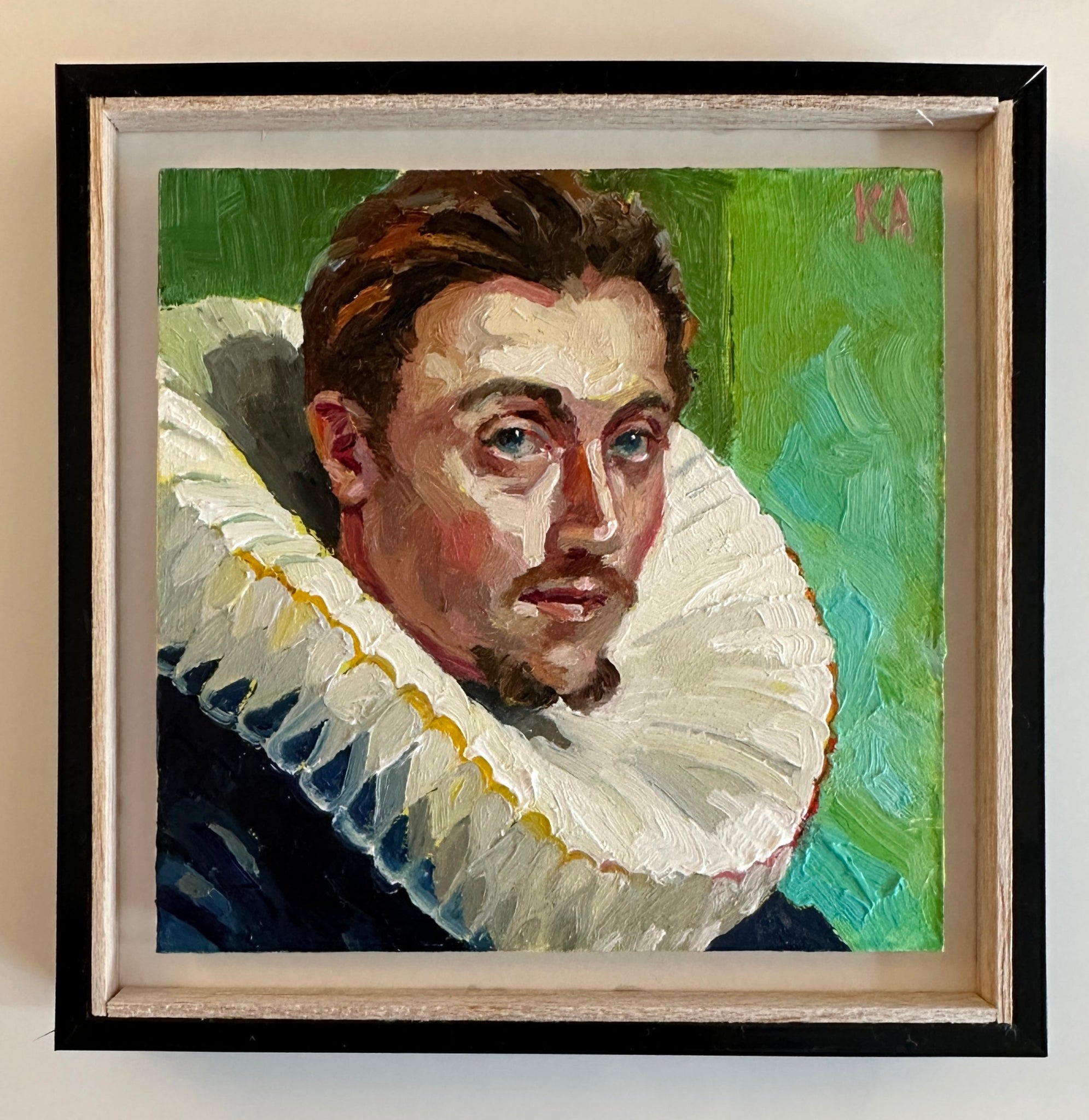 "Portrait of Young Man in Green" after Peter Paul Rubens