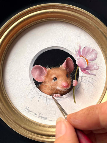 Petite Souris - Pink Flower