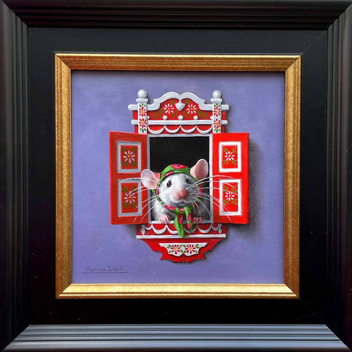 Souris à la fenêtre