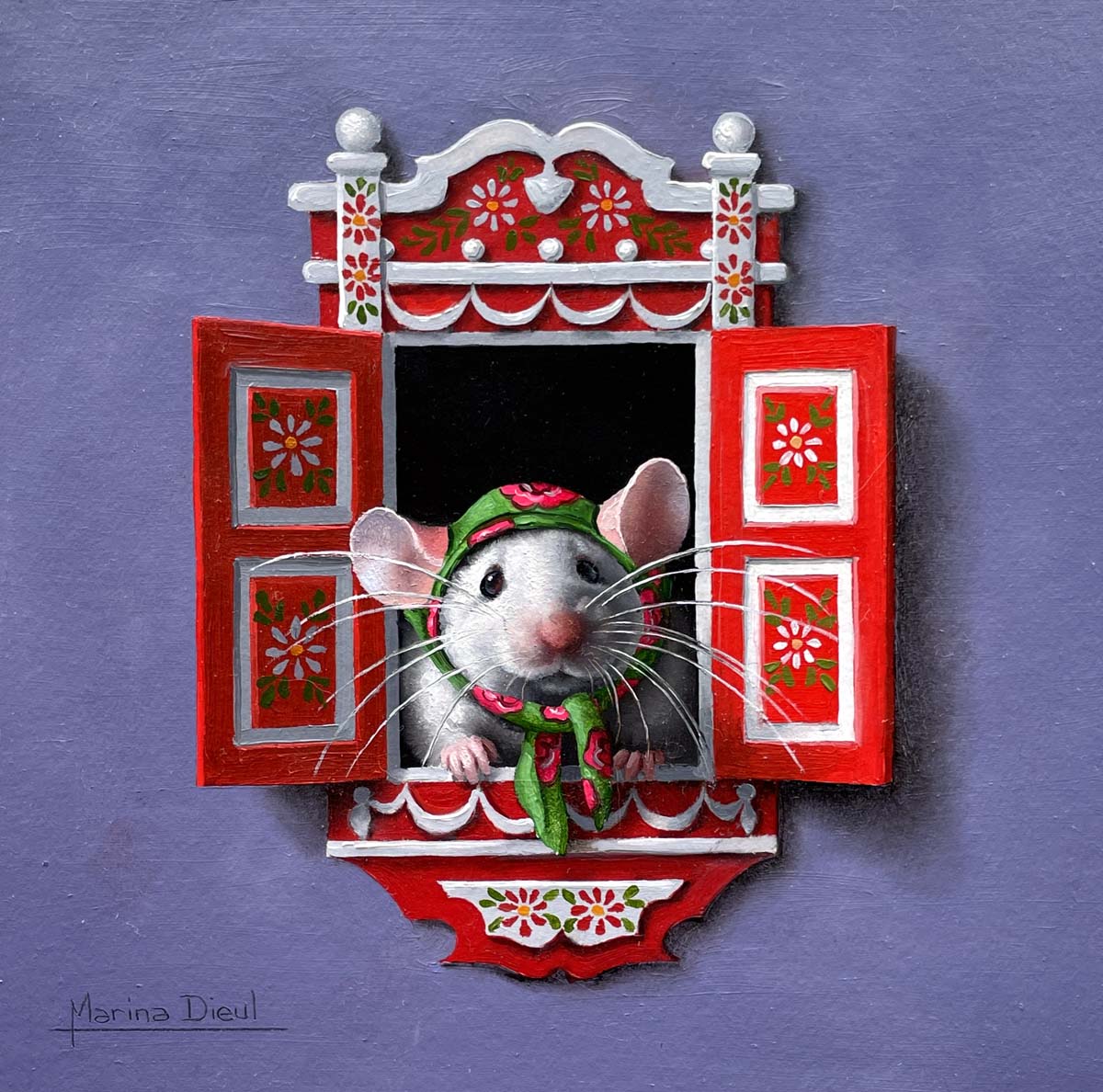 Souris à la fenêtre