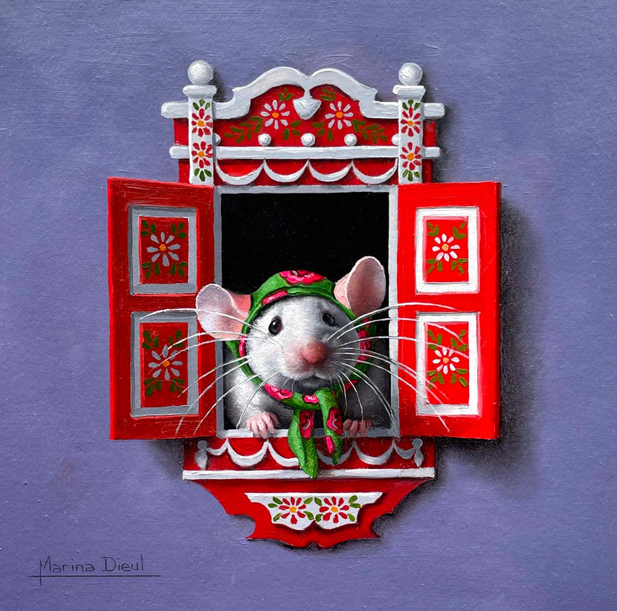 Souris à la fenêtre