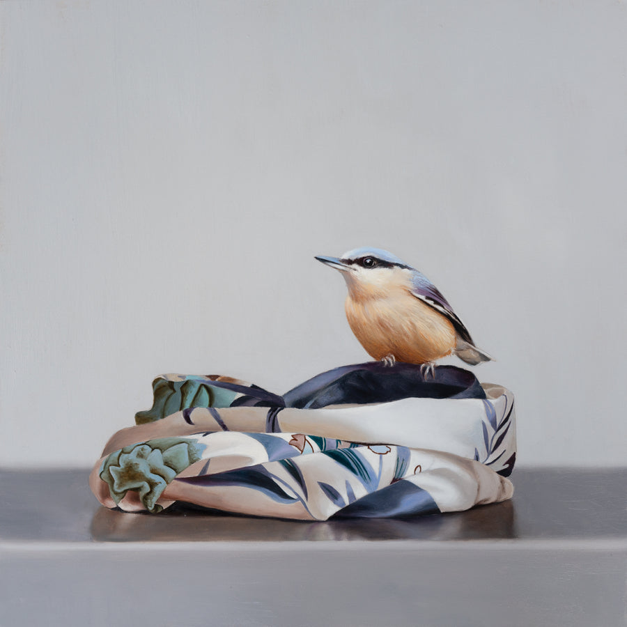 Silk Sanctuary - Red Breasted Nuthatch