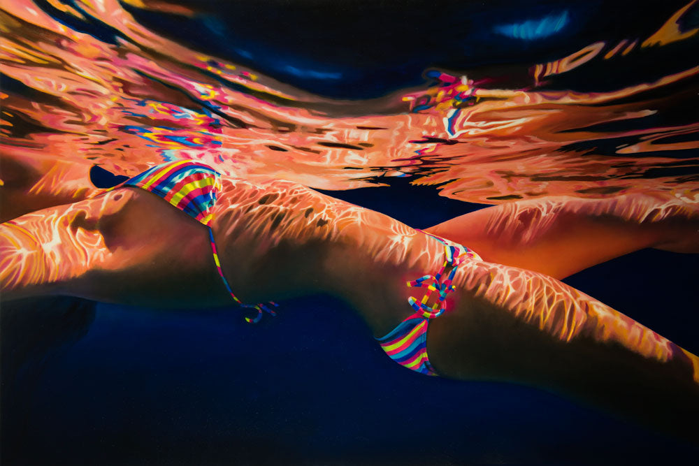 Striped Scissor Sunset