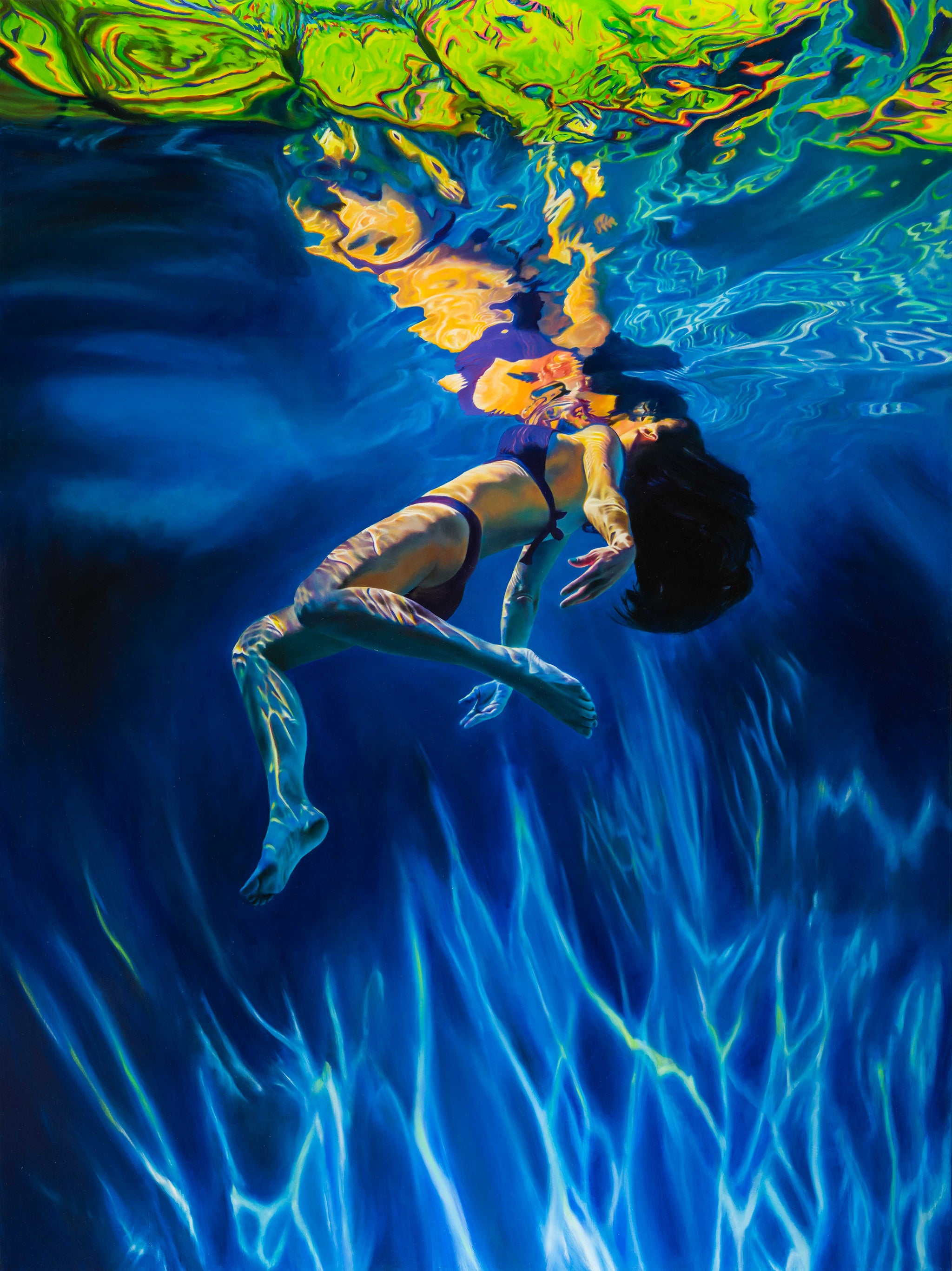 Purple Green Layback